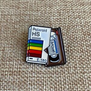 ✨ 3/$15 ✨ Enamel Pin Retro Vintage Polaroid VHS Tape